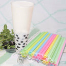 100Pcs Mix Color Large Drinking Straws For Bubble Smoothie Milkshake Set Hot