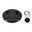 Univeral 77mm Center Pinch Snap-on Front Lens Cap for DSLR Camera W6Y2