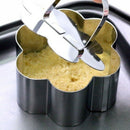 10 Pcs/Set Stainless Steel Cake Ring Square Dessert Mousse Mold with Pusher