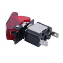 2PC Red LED SPST Toggle Rocker Switch Control On/Off 12V 20A with Safety Co H2U3