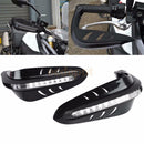 7/8" Dirtbike ATV Motorcycle Brush Bar Hand Guard Handguard LED Light Black