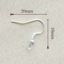 400PCs DIY Earring Hooks Ball Jewelry Accessory Ear Wire New RMZ