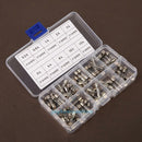 100PCS 0.2A-15A 5x20mm Fast Quick Blow Glass Tube Fuses Assortment Kit Tube Fuse