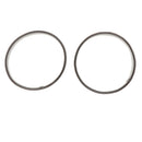 2Pcs Men Women Shirt Sleeve Holders Metal Armband Garter Belt Elastic