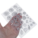 flower transparent clear silicone stamp for diy scrapbooking photo decoration