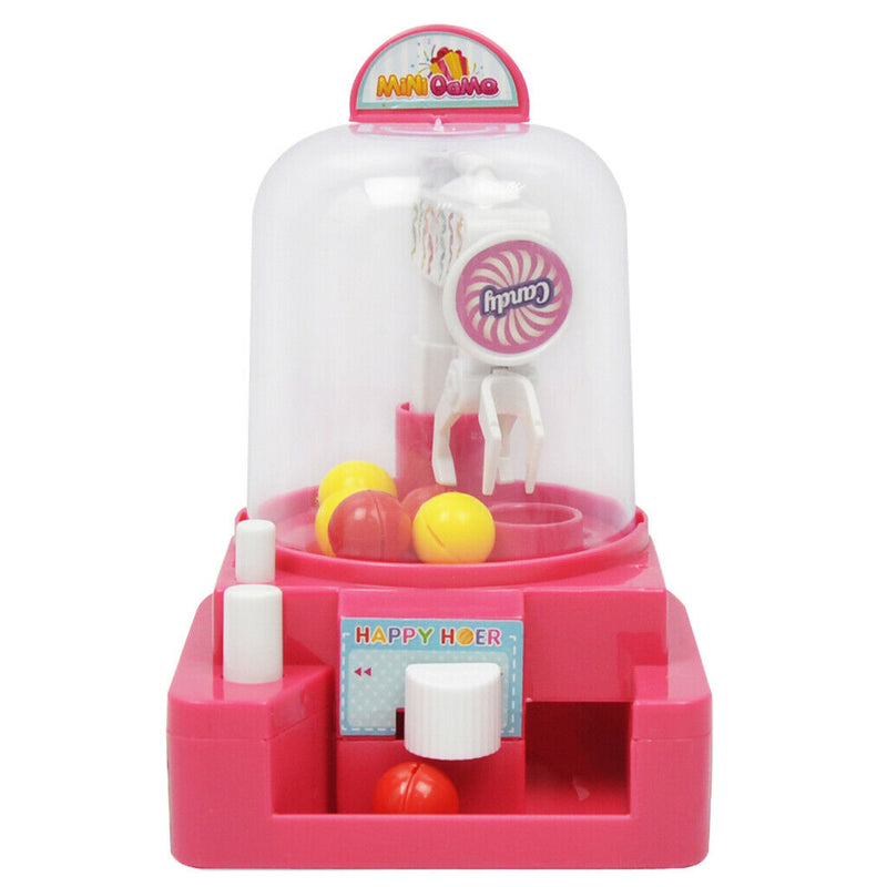 Plastic Simulation Mini Claw Machine Candy Grabber Machine for Kids - Pink