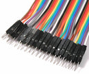 40X 20cm Dupont Male to Male Breadboard Jumper Wire Cable For Arduino Pi Hot