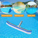 18" Swimming Pool Cleaning Brush Heavy Duty Pool Brush Head  Strong Aluminium