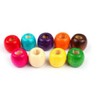 100 Pcs Wooden Hair Braid Dreadlock Beads Cuffs Clips Braid Spiral Jewelry~De BX