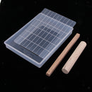 1 Set Nougat Making Tools, Food Use Grade Plastic Mold, Non-stick Mat, Wood