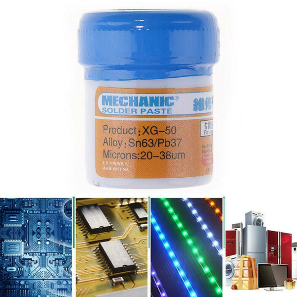 XG-50 42g Repair Solder Welding Mechanic Flux Paste Grease Sn63 Pb37 25-45um AU