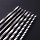 8 Pcs Stainless Steel Metal Drinking Straw Reusable Straws + 3 Cleaner Brush Kit