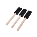 10x 1(25mm) Foam Sponge Brushes Wooden Handle Painting Drawing Art Craft SP