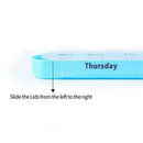 1Pc 28 Squares Weekly 7 Days Tablet Pill Box Holder Medicine Storage Organi N3M9