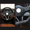 ABS Carbon Fiber Steering Wheel Frame Cover Trim for Alfa Romeo Giulia 2017 V2J6