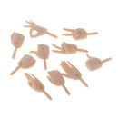 5 Pairs Movable Joints Hands for 1/6 Female Action Figures BJD DOD AS DZ Dollfie