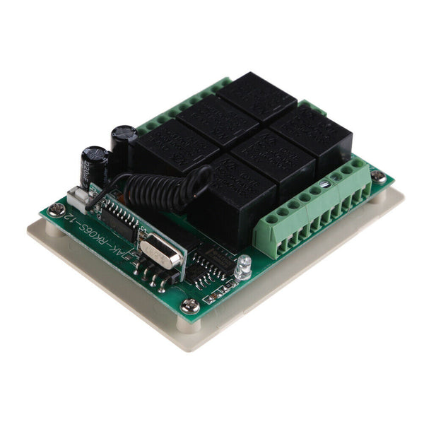 DC 12V 6CH Channel Wireless RF Remote Control Switch Transmitter+ Receiver A#S
