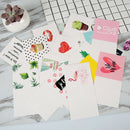 10pcs/set Cartoon Birthday Greeting Cards Blank New Year Greeting Postc lj
