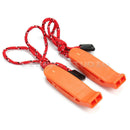 Outdoor Camping Hiking Rescue Emergency Survival Safety Whistle Orange Hot 2Pcs