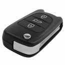 Remote Folding Key Shell Case 3-Buttons Fob For Hyundai I20 I30 IX35 I35 Un O4Q8