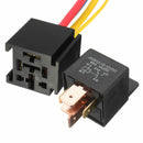 Automotive Relay DC 12V Car 5 Pin 5 Wires w/Harness Socket Car Relays w/ Socket