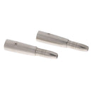 2pc - XLR 3-Pin Male to 1/4" 6.35mm Mono Female Jack Audio Cable Mic Adapter