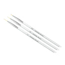 Nail Art Tiny Thin Fine Liner Acrylic Decor Pen Brush Painting Drawing Tool 3Pcs