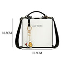 Black white new Small Bag female version of high quality PU fashion beautif F6Z7
