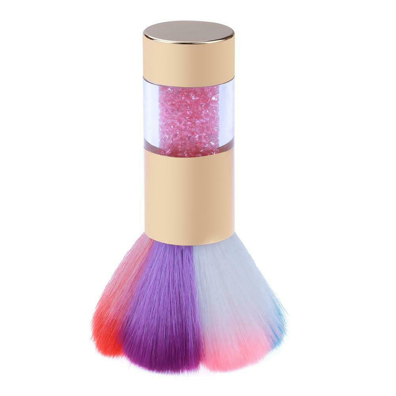 Professional Nail Art Dust Brush Nail Beauty Cleaning Makeup Brush(Pink)
