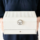 Fashion Design Leather Jewelry Box Jewelry Case Jewelry Package Storage Lar