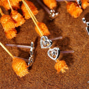 18 Pairs/Set Cute Women Stud Earring Heart Star Shape Mini Metal Jewelry Gift