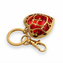Love Heart Crystal Charm Pendant Purse Bag Key Ring Chain Gift,Red