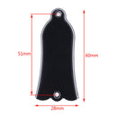 2Pcs black plastic bell style electric guitar truss rod cover 2 ply 3c