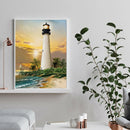 Diamond Painting Lighthouse Full Round Rhinestone Picture Home Wall Decor