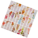 30 Pcs Colorful Flower Leaf Stationery Bookmarks Paper Bookmarks Favors Bulk for