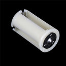 White Parallel AA Battery Adapter Holder 1.5V Case Box Converter 3 AA to D M&O