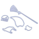 Witch DIY Metal Stencil Scrapbook Craft Embroidery Cutting Die