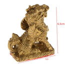 Feng Shui Pure Copper Kylin Dragon Horses Kirin Lucky Ornament Wealth Prosperity