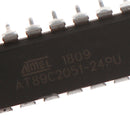1Pc At89c2051-24pu 8-bit CMOS microcontroller 24 MHz di Kw