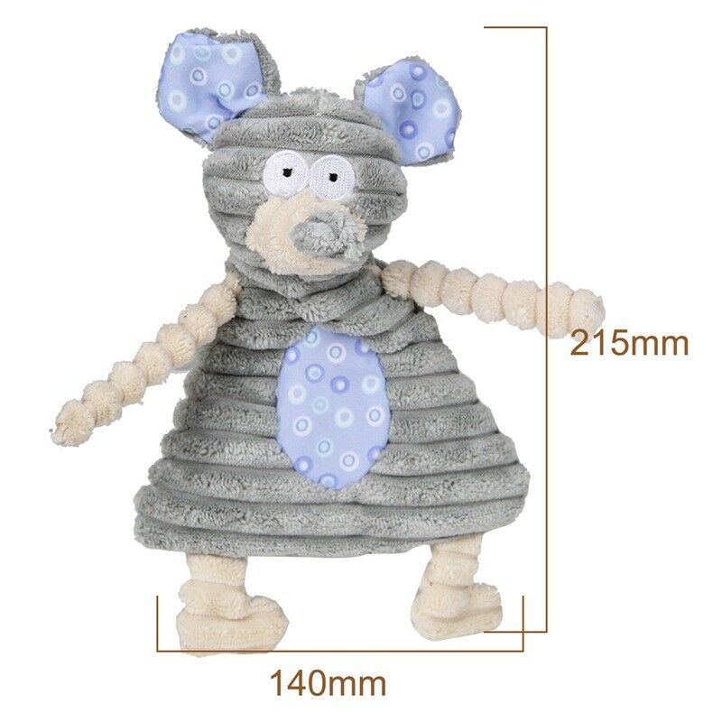 1pcs Dog Toys Pet Puppy Chew Squeaker Squeaky Plush Sound Cute Mouse Stuffe
