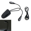 Adjustable goosenecks clip on LED lamp for music stand and book reading lig OZ