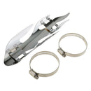 Flame Chrome Exhaust Muffler Pipe Heat Shield Cover Guard Chopper Cruiser