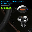 Car Kit Bluetooth Charger Hands-Free Calling MP3 Player FM Transmitter Adapter