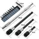 3pcs Quick Release Bit Holder 1/4 Inch Hex Shank Magnetic Bit Holder + 200m