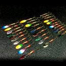 31 pcs Assorted Fishing Lures Metal Fishing Baits Bass Spoon Spinner Baits