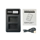 NP-FW50 Battery Dual Slot Charger USB For Sony A6300 A6000 A5000 A3000 Alpha A7