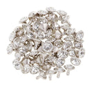 100pcs Rhinestone Rivets Studs Buttons for Leather Crafts Bag Bracelet Decor