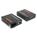 Pair of 10/100/1000M External Gigabit Ethernet Media Converter, 1000Mbps RJ45 to