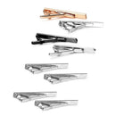 8 Pcs Tie Clips Set for Men Tie Bar Clip Set for Regular Ties Necktie Weddi