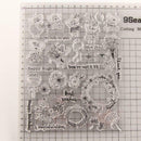 Bear Flower Seal Stamp Cutting Dies Stencil Set DIY Scrapbooking Embossing